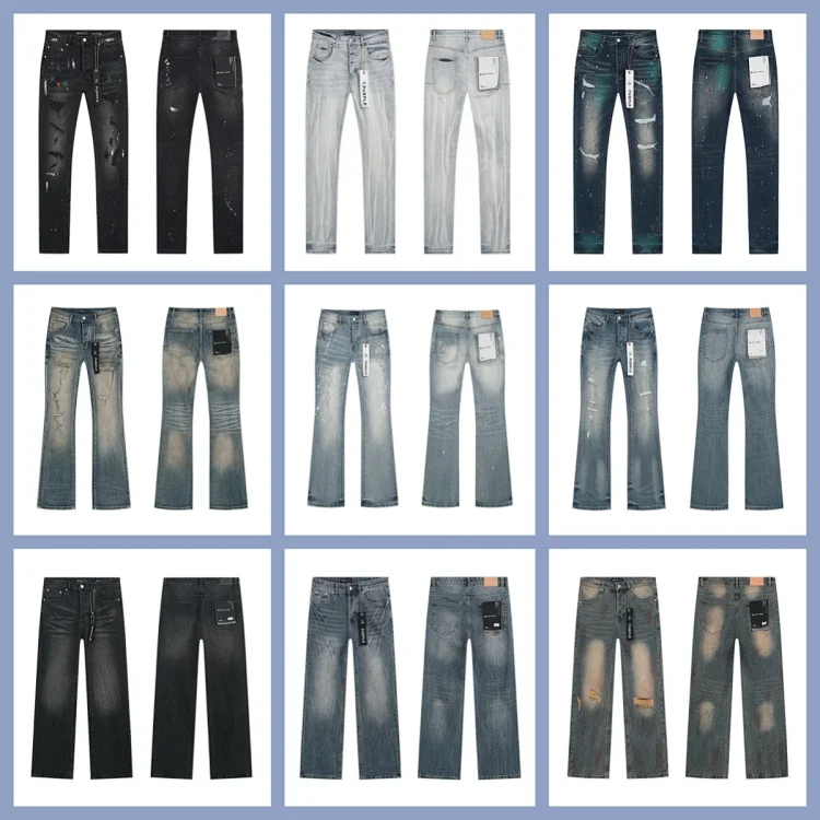 Purple flared jeansloose jeans