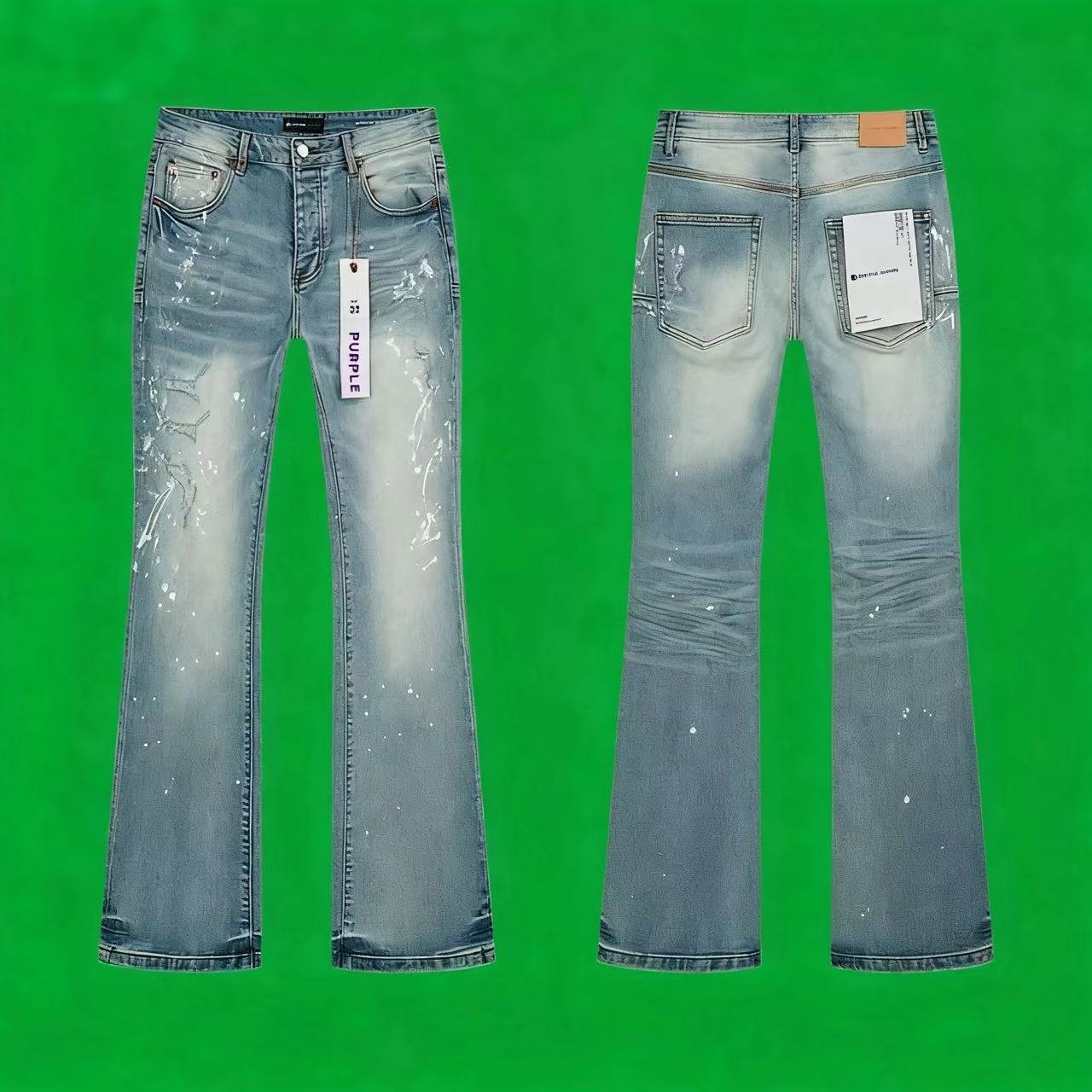 Purple flared jeansloose jeans