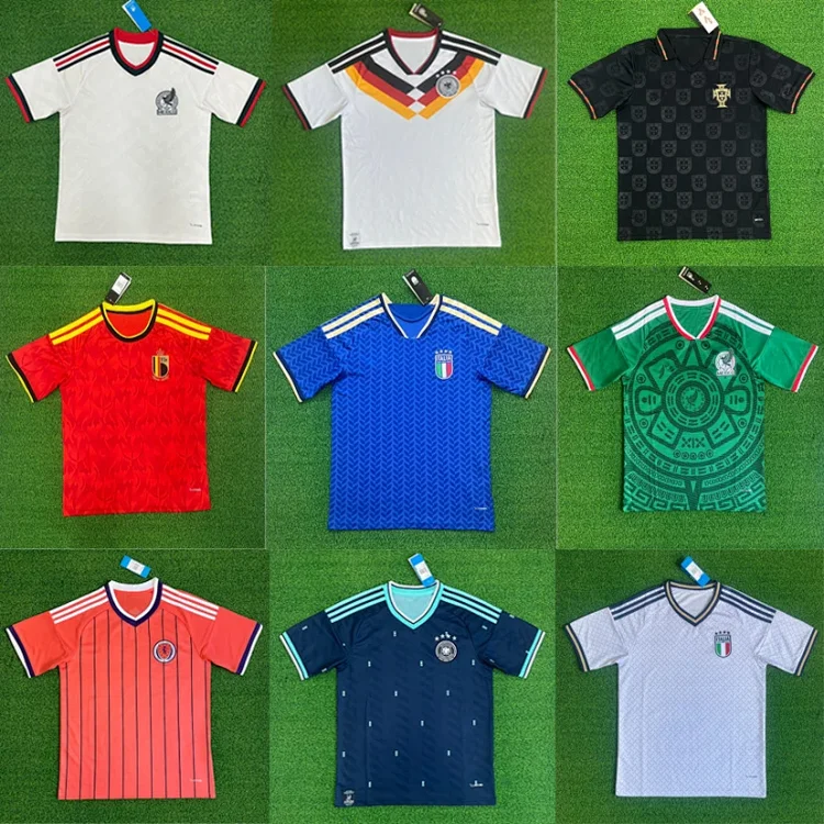 26 World Cup football jerseys