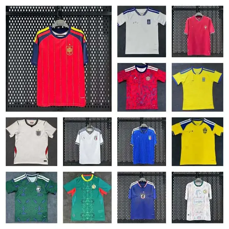 26 World Cup football jerseys