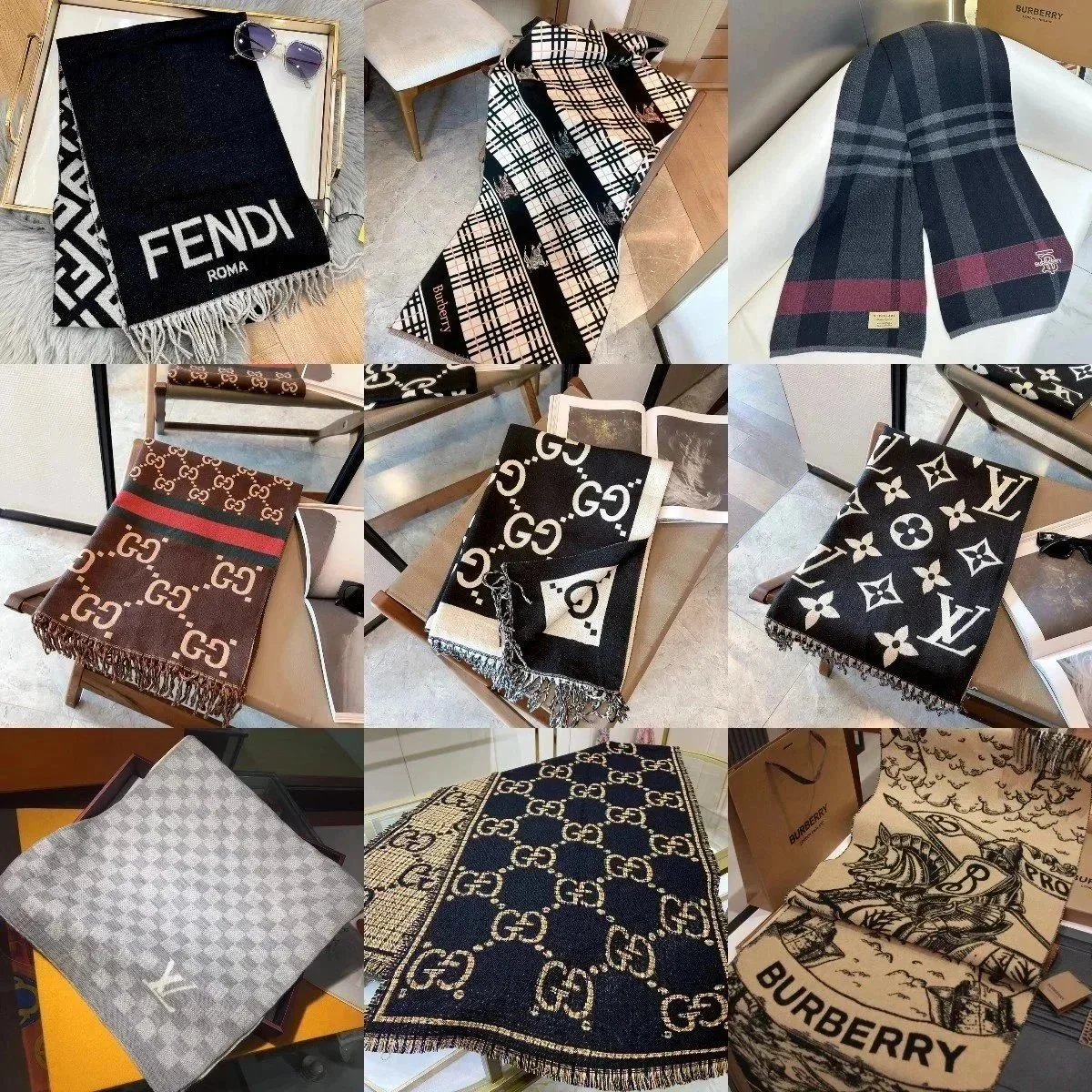  Burberry/LV/  Scarf（20+style）