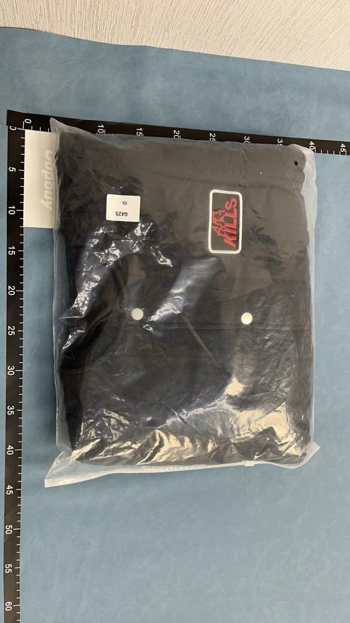 HorrorKills Black Bomber Jacket with Zipper Pouch and Sleeve Patch HorrorKills Jackets