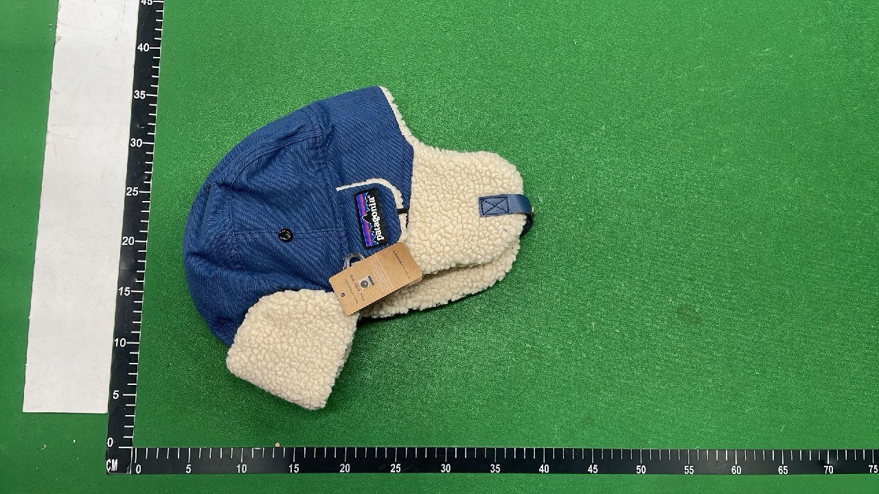 Patagonia Shearling Trapper Hat - Navy Blue Winter Headwear