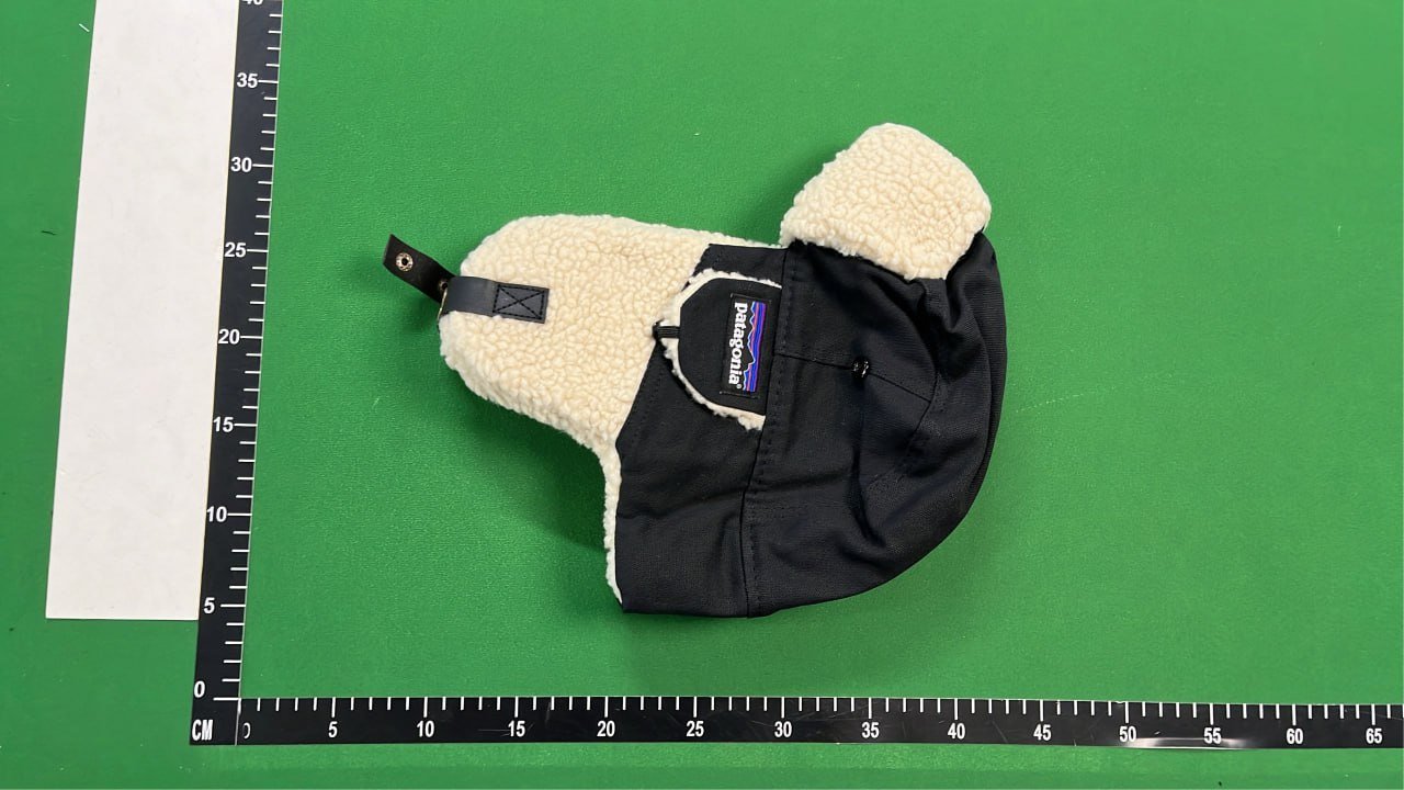 Patagonia Shearling Trapper Hat - Navy Blue Winter Headwear
